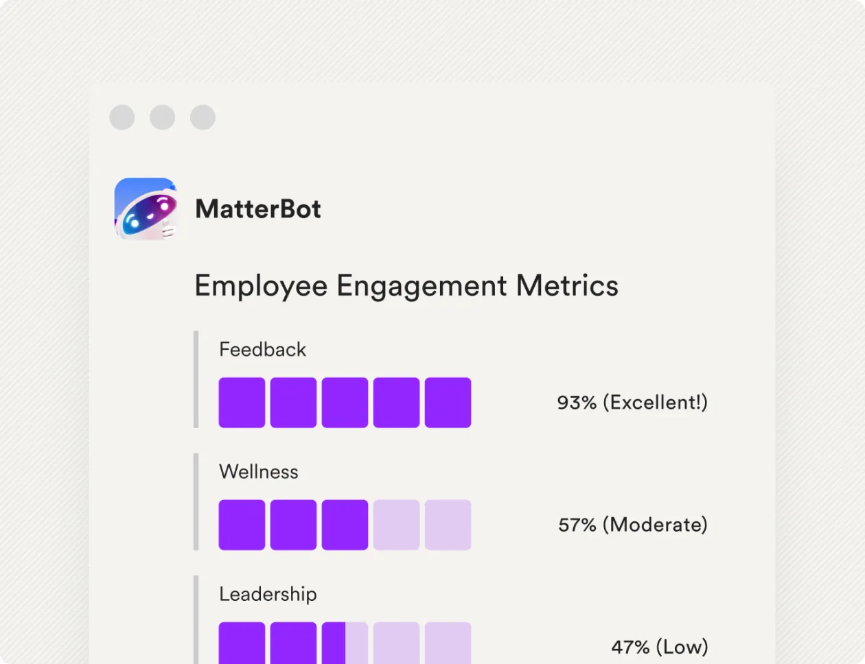 A pulse survey answered inside Slack