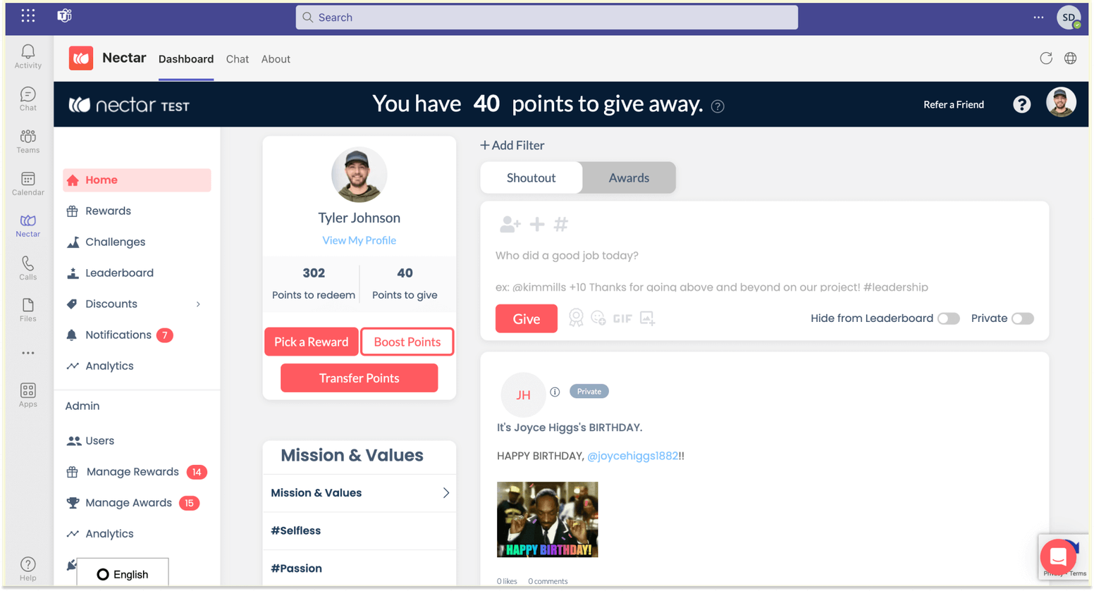 Nectar vs. Workhuman: Nectar Platform