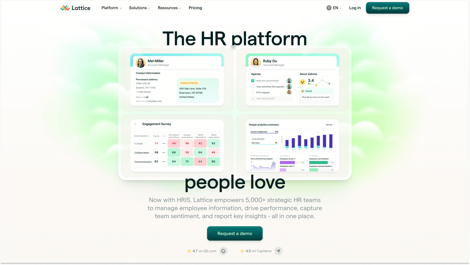 Employee Engagement Tools and Software: Lattice