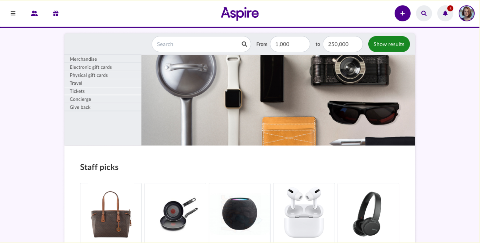 Achievers vs. Guusto: Achievers rewards marketplace