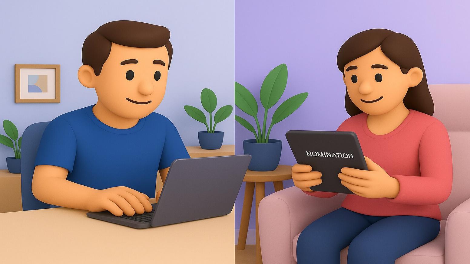 Employee of the month nomination example responses using forms