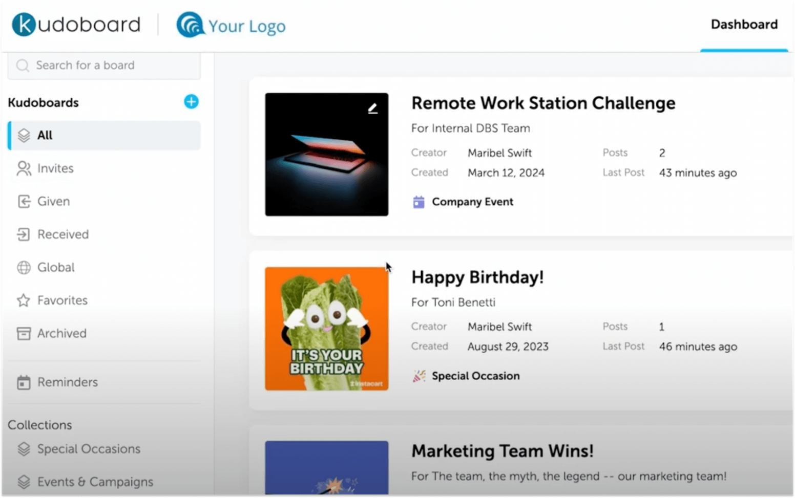 Workstars Competitors: Kudoboard