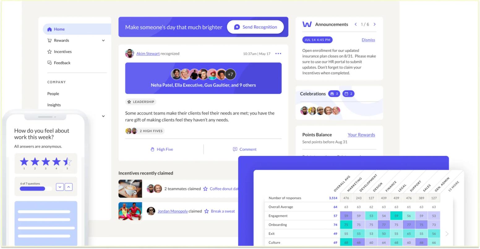 WorkTango recognition and survey platform