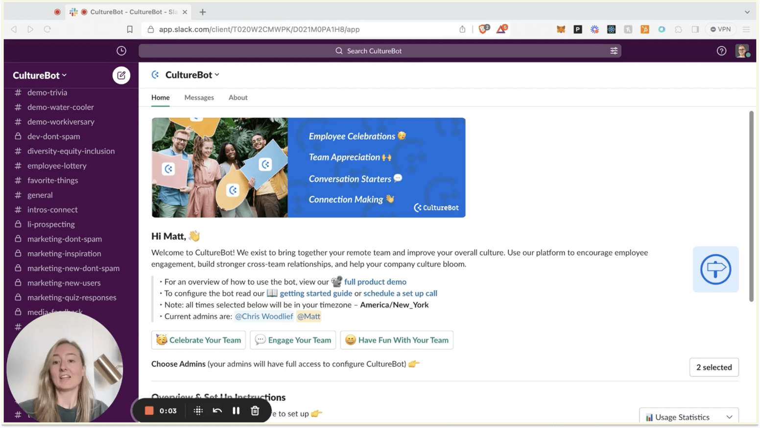 Best Work Anniversary Apps: CultureBot