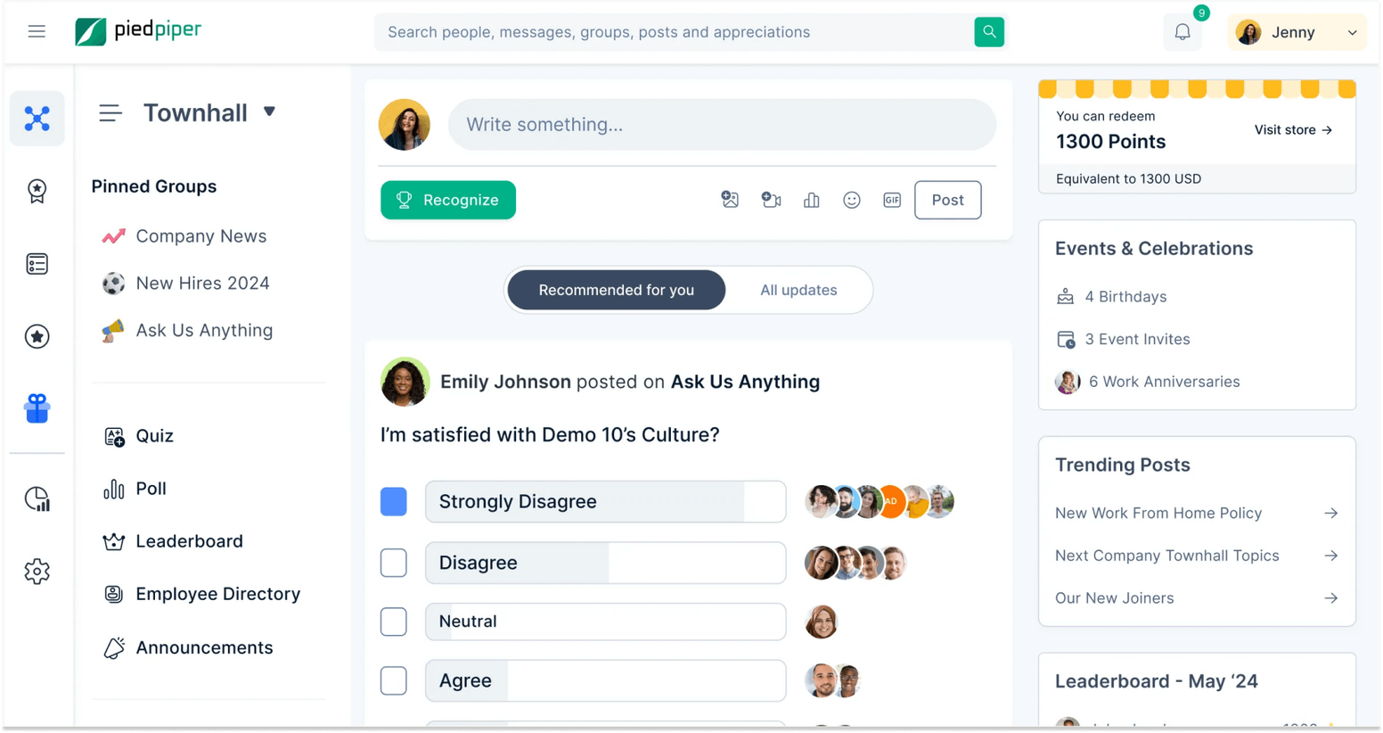 Employee Engagement Survey Providers for Rewards and Recognition: Empuls