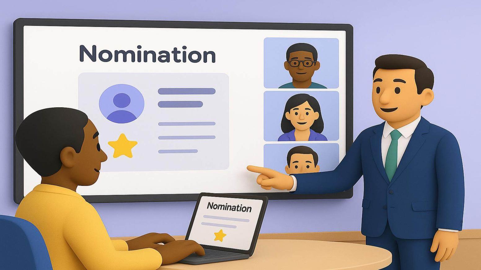 What is an employee of the month, and how do employee of the month nominations work