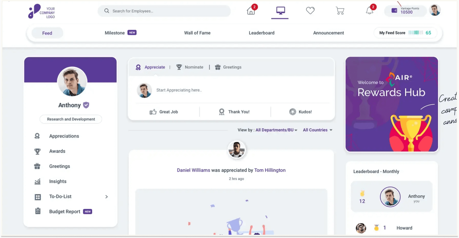 Kudoboard Alternatives: Vantage Circle