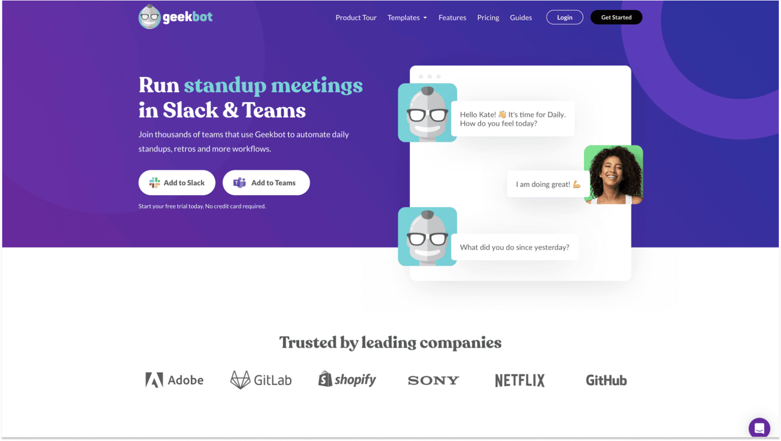 Employee Engagement Survey Tools for Slack Apps: Geekbot