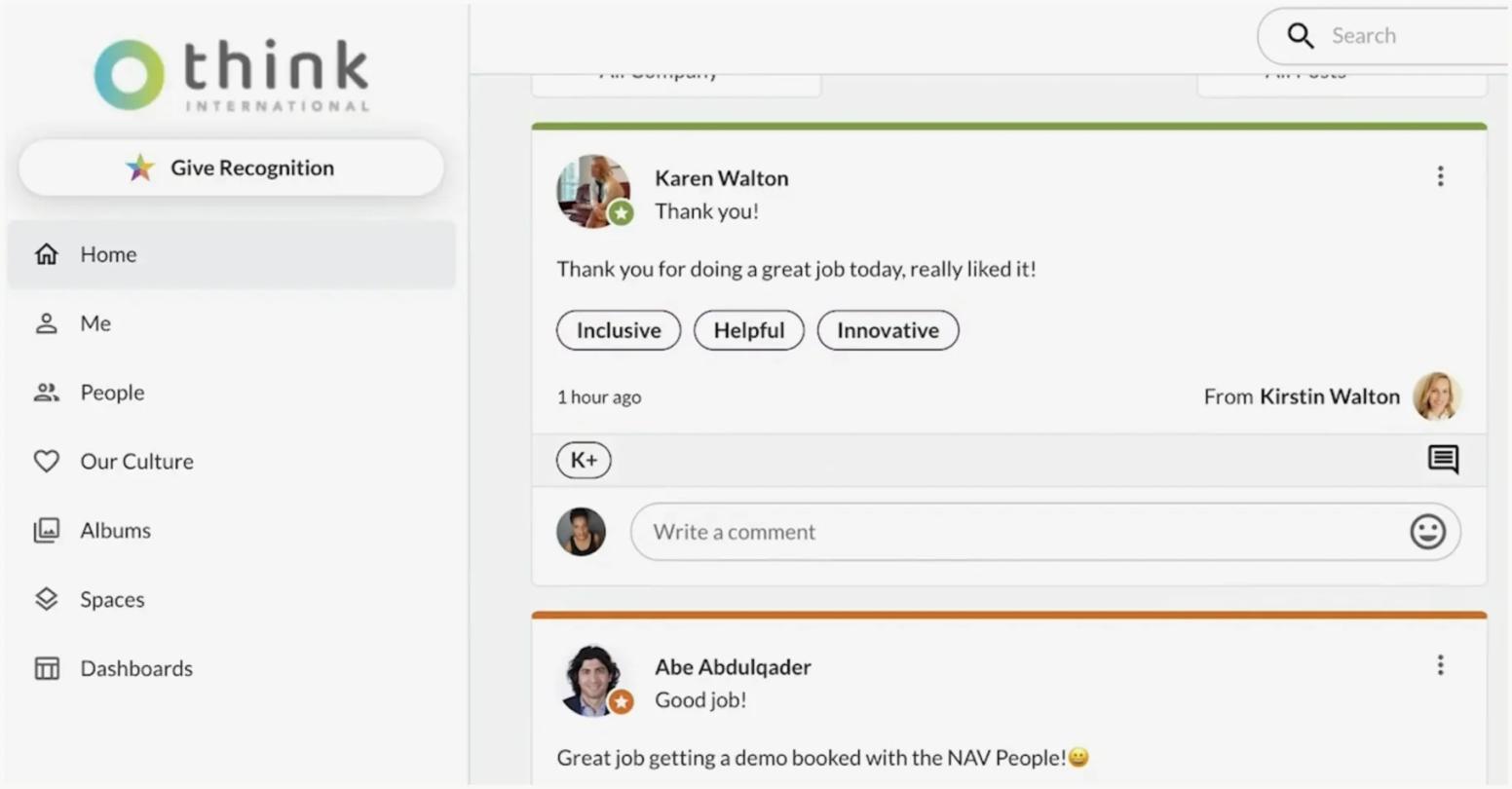 Kudos recognition platform