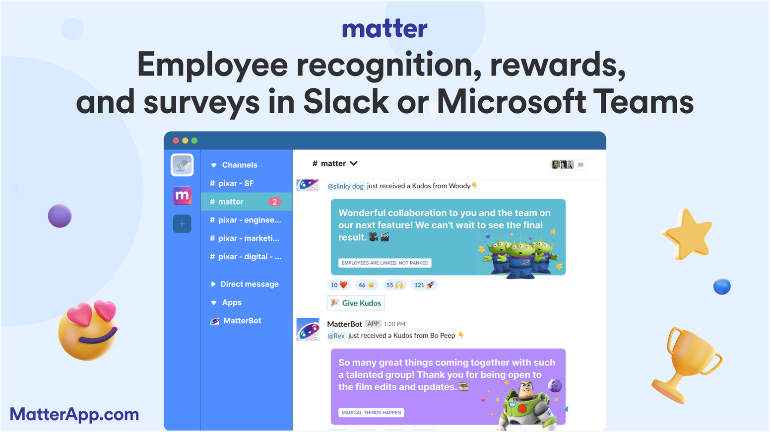 Nectar Competitors: Matter - Employee Recognition & Rewards Software