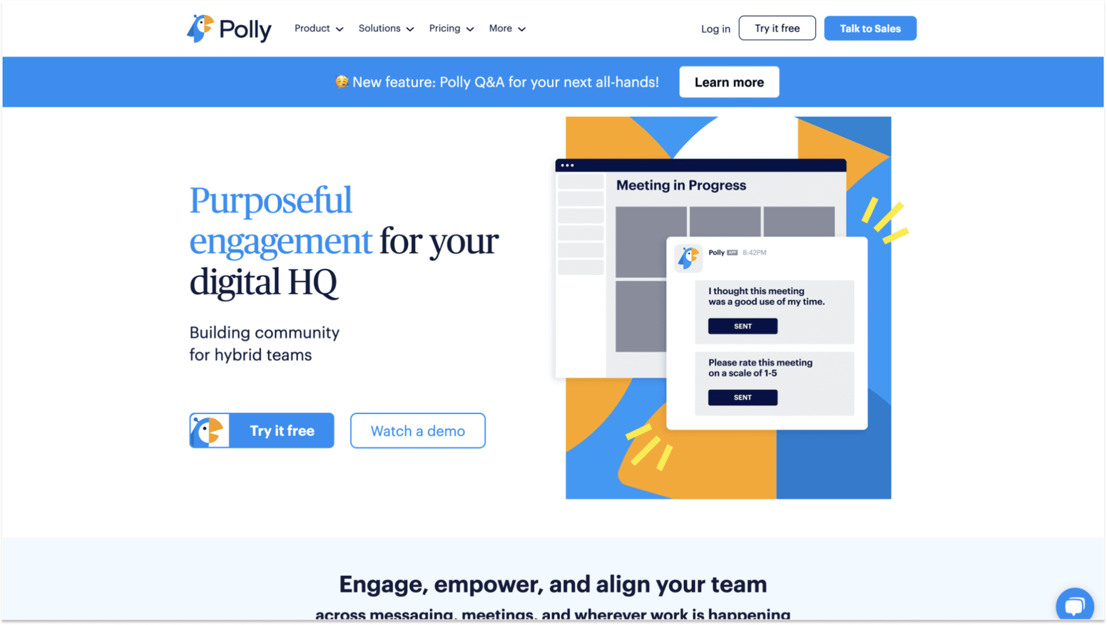 Employee Engagement Survey Tools for Slack Apps: Polly
