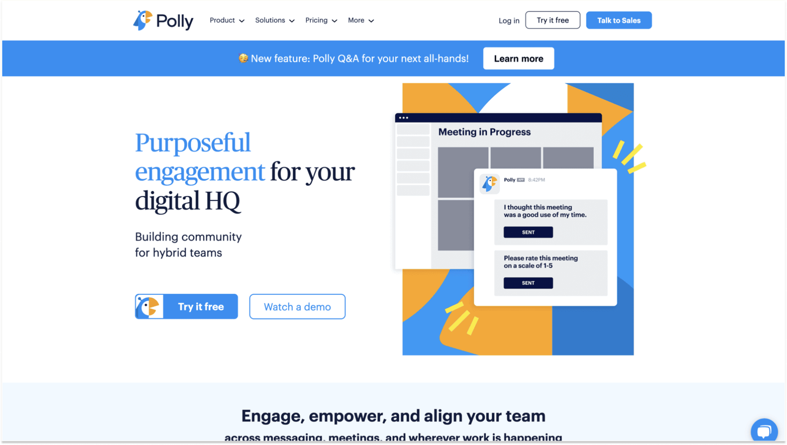 Employee Engagement Survey Tools for Slack Apps: Polly