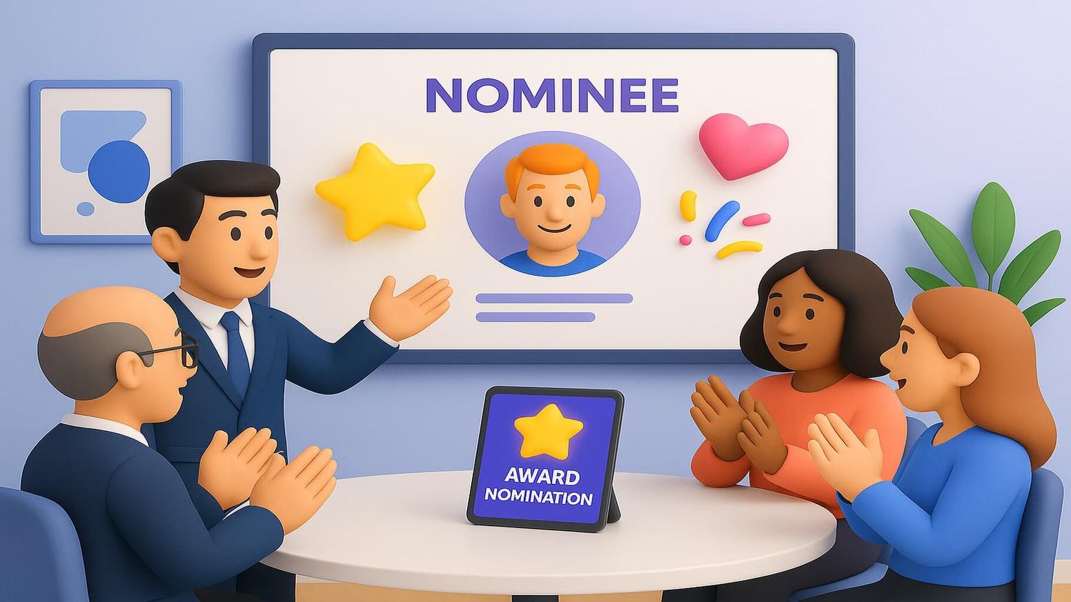 What is an employee award nomination, and how does it work