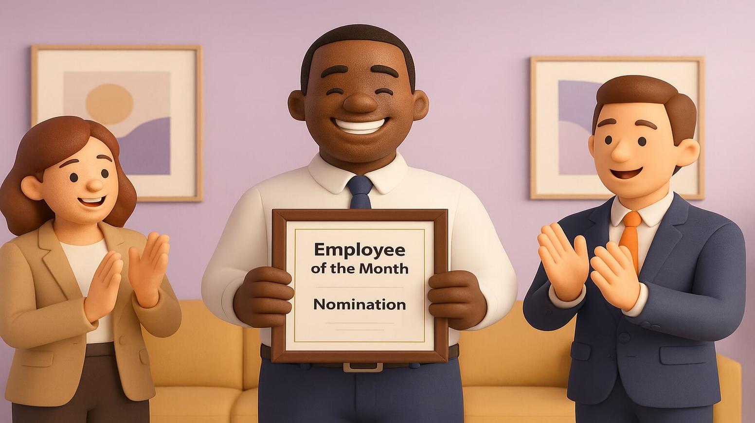 What is an employee of the month nomination?