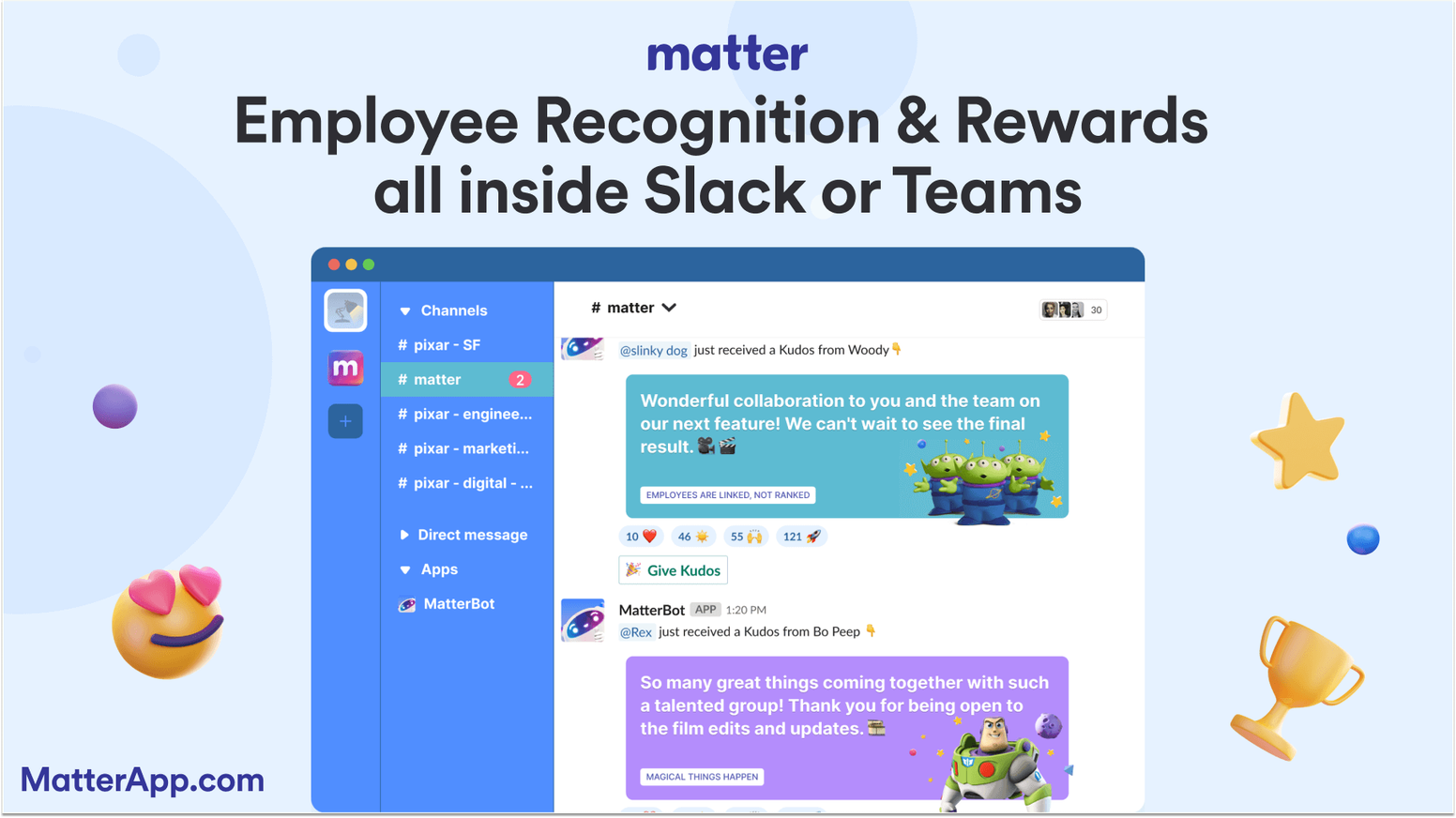HeyTaco Competitors: Matter - Employee Recognition & Rewards Software