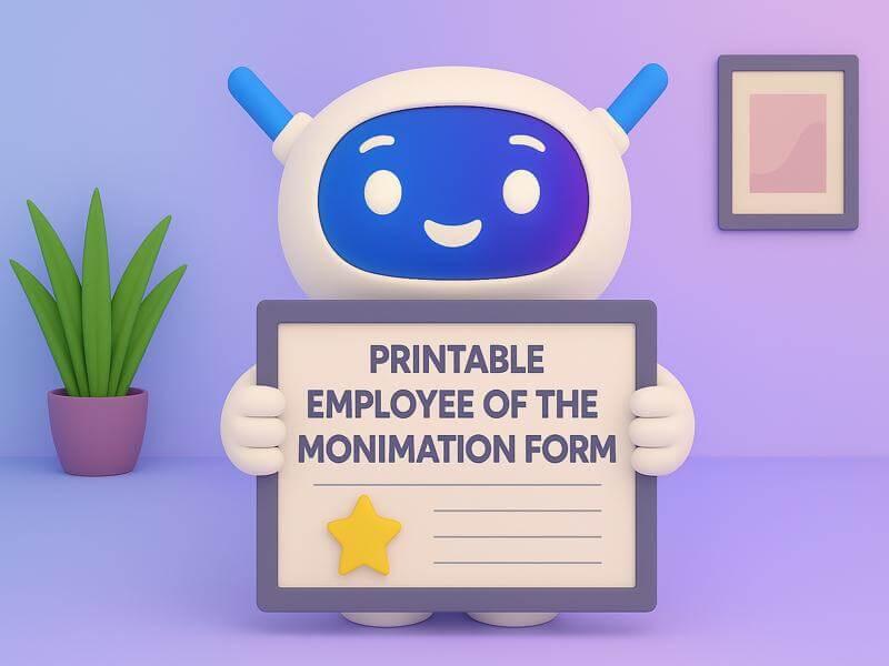 18 Printable Employee of the Month Nomination Forms for 2026