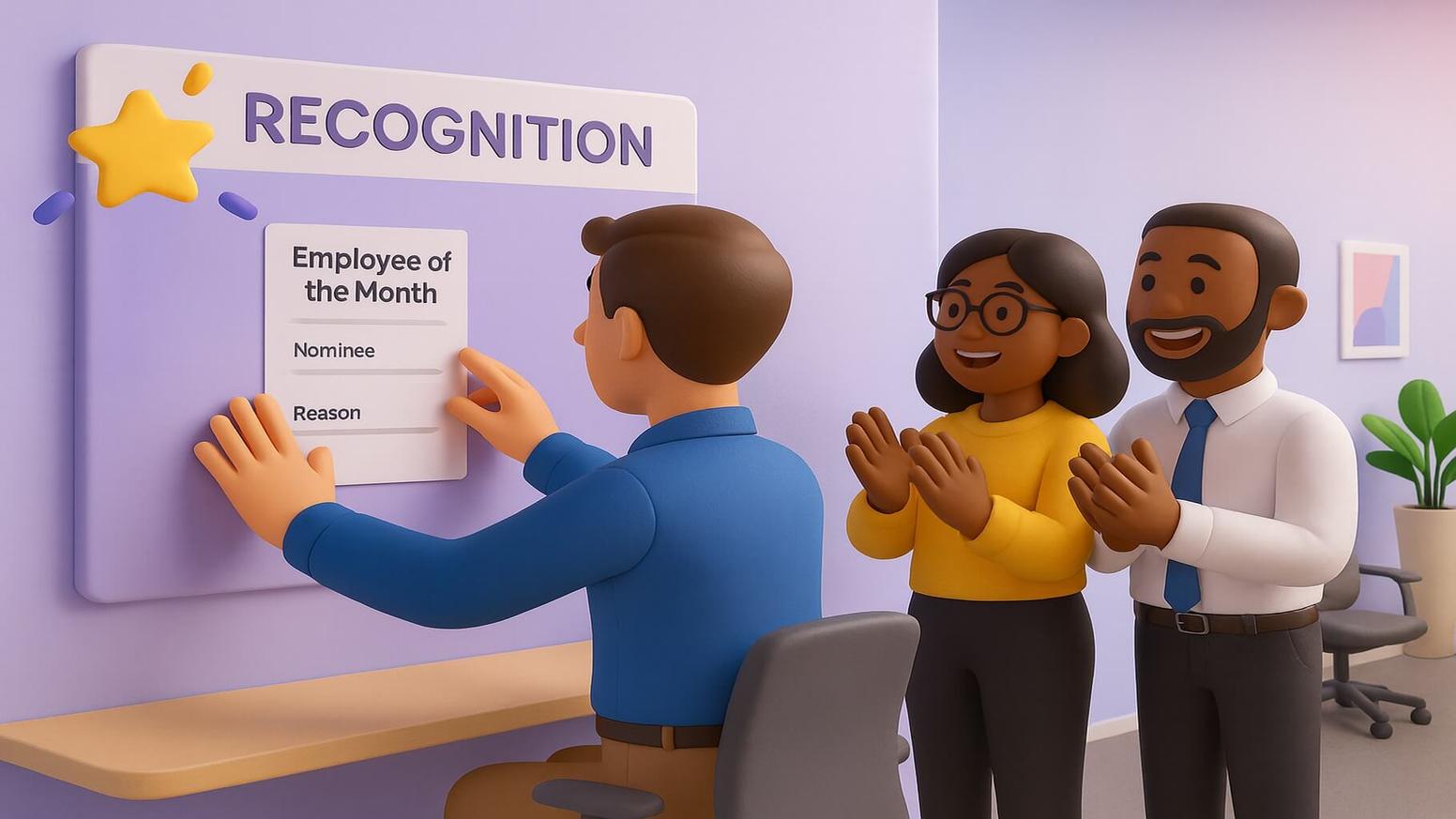 Employee of the month nomination example templates by category