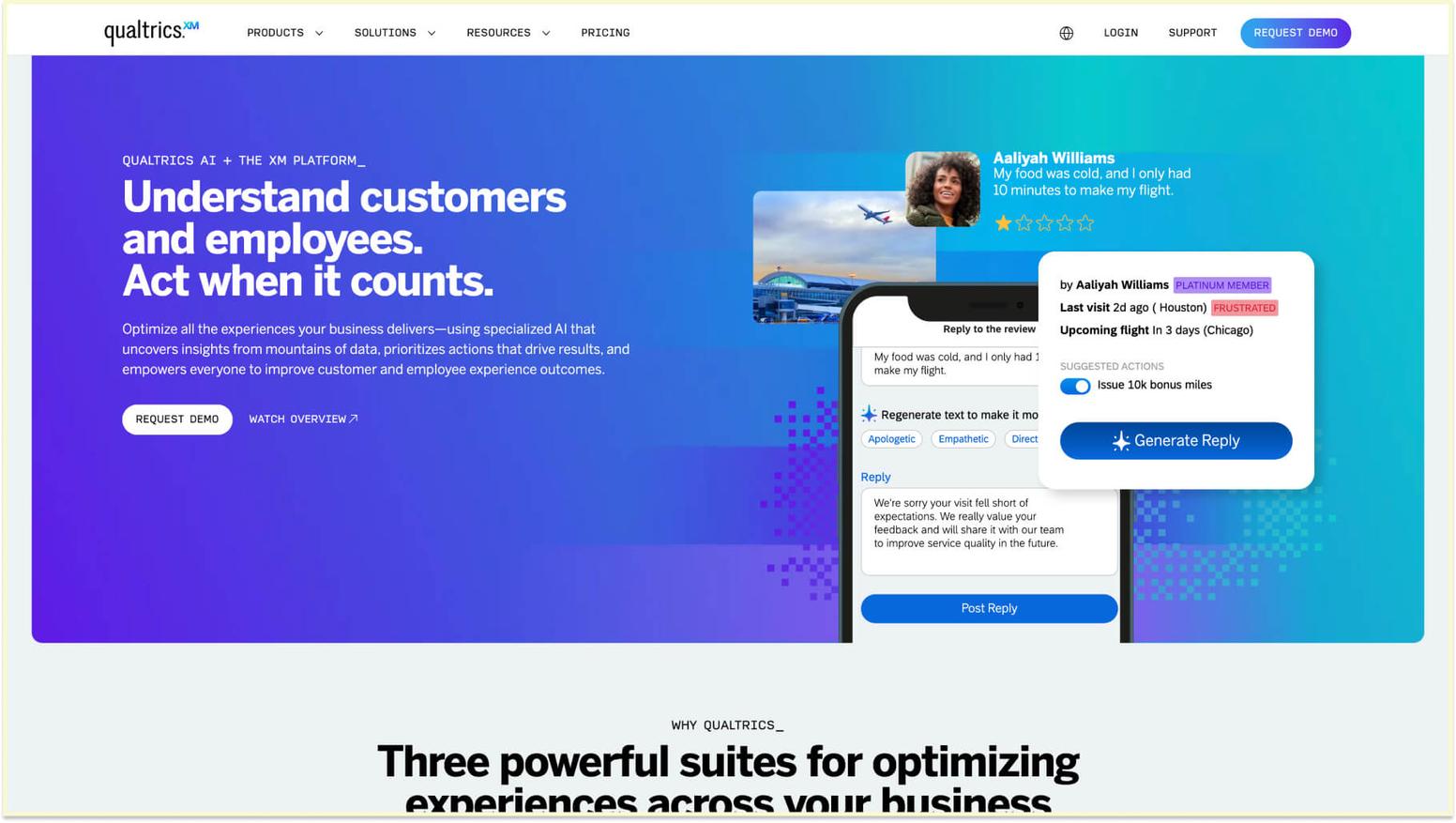 Enterprise eNPS tools and software platforms: Qualtrics EmployeeXM