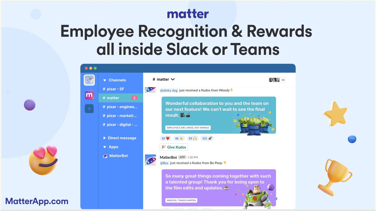 Best Work Anniversary Apps: Matter - Features, Pricing, and Customer Reviews