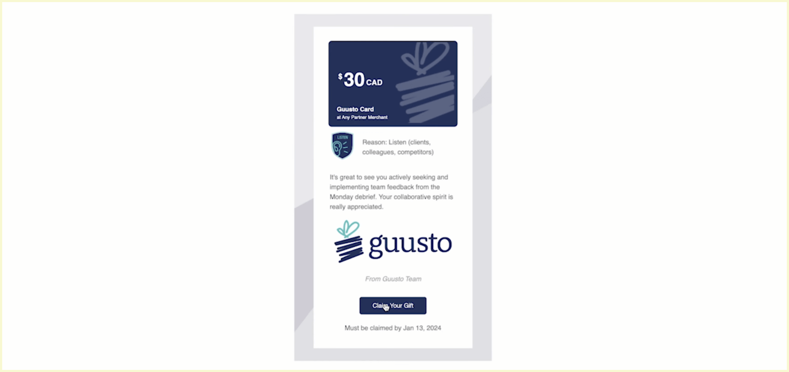WorkTango vs. Guusto: Guusto rewards