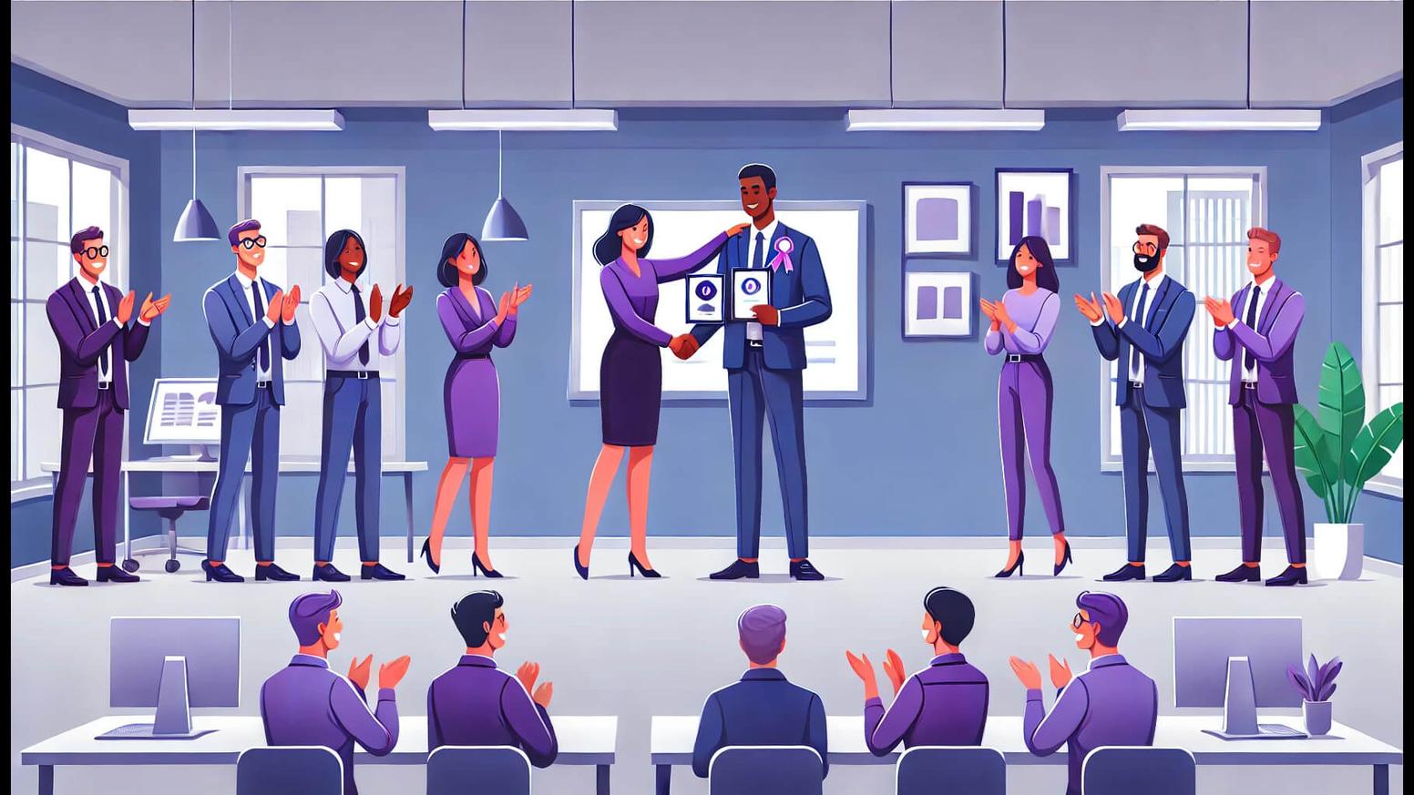 Employee Anniversary Recognition Tailored to Company Size 