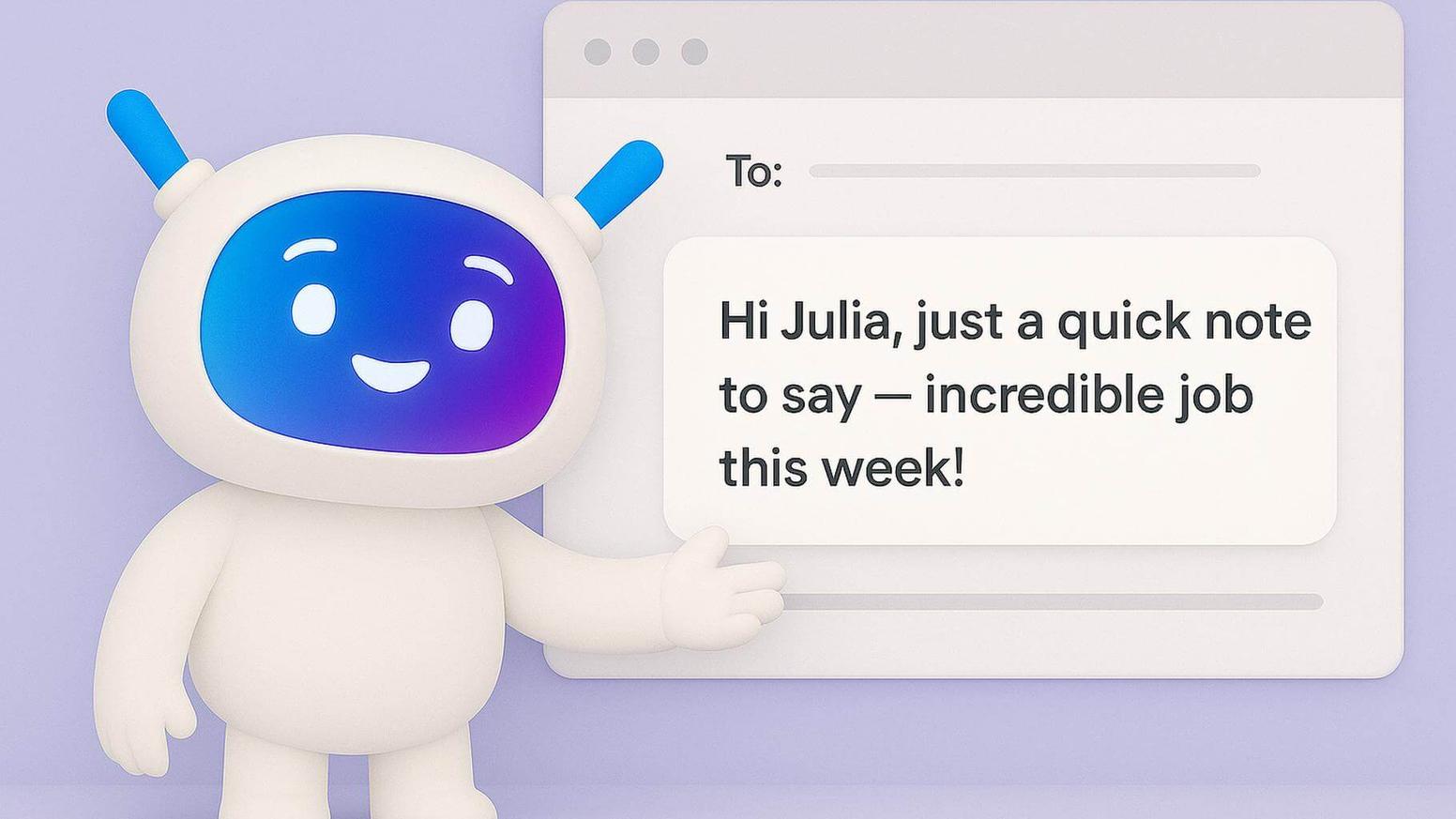 Employee recognition email template examples